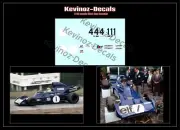 1/32 Scale Decals for Scalextric F1 Tyrrell 005 from 1972