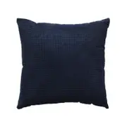 Bianca Lebron Polyester 50x50cm Cushion Square - Indigo