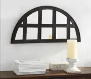 Pottery Barn Black Iron Industrial Grid Mirror Arch - NEW!!! NIB