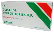 Glycerol Suppositories BP Adults 12 Pack