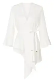 BNWT SASS & BIDE "Monte Carlo" Wrap Front Top Blouse Shirt - Size 14 $350
