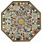 Multicolor Stone Dining Table , Handmade Table Top , Marble Table for Hallway
