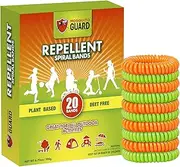 Mosquito Guard 20 Deet Free Mosquito Repellent Bracelets for Kids - Camping Essentials Bug Repellent Bracelets - Mosquito Repellent Outdoor Patio Bands - Summer Essential Bug Bracelets Repellent Kids