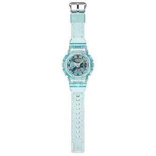 【CASIO 卡西歐】G-SHOCK 未來系列 半透明女錶手錶(GMA-S110VW-2A)