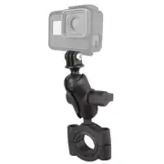 RAM Torque Short Mount w/ GoPro Adapter fits 1 1/8" - 1 1/2" Handlebar / Rail