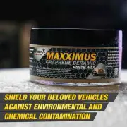 ceramic graphene paste wax infused with SIO2 for superior hydrophobicity gloss .