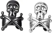 [NOLITOY] 4 pcs earmuffs pirate perforation woman clip-on clip earrings for women clip helix earrings vintage Miss copper ear cuffs for men man women's halloween punk ear cuffs dark