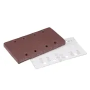 60-Grit 8-Holes Hook and Loop Sanding Sheet 7.3" x 3.6" Wet Dry Sandpaper 10pcs