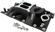 Aeroflow Sb Chrysler Air Gap Intake Manifold Dual Plane 318 360 Black Aeroflow - AF6210-3005