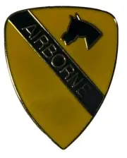 Pack of 12 1st Cavalry Airborne Motorcycle Hat Cap Lapel Pin M-316