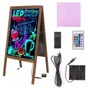 LED Message Writing Board Flashing Illuminated Erasable Neon Sign Sandwich Board