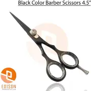 Black Barber Hair Dressing Scissors 4.5" Beard Mustache Syling Trimming Shears