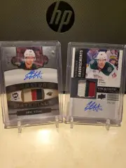 2018-19 Upper Deck The Cup Exquisite 2 Card Auto Patch Lot Eric Staal Minnesota