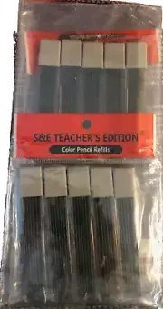S & E Teachers Edition Dark Green Color Pencil Refills 2.0mm 10 Cases