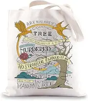 [BWWKTOP] Hunger Movie Tote Bag Movie Inspired Gifts Music Lover Canvas Shoulder Bag For Movie Fans