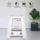 Folding Step Stool with Anti Slip Surface Portable Folding Chair for Adults