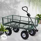 EzyTrolley Wheelbarrow Heavy Duty Garden Folding Cart Steel Mesh Sides VERSATILE