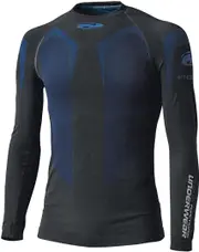 Held 3D Skin Cool Top Functional Shirt, black-blue, Size L for Men Black Blue