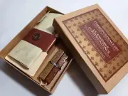 Nature Company Correspondence Set- Brass Seal, Wax Sticks, Envelopes. Vintage 96
