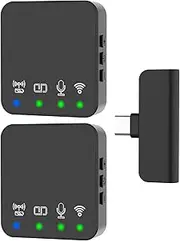 Wirel Microphone Noise-Canceling Clip-on Microphone for Live & Video Recording Portable s Interview Microphone