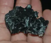 black chalcedony & jalguldite mineral specimen india #454