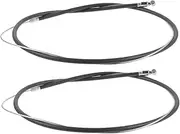 2Pcs Bike Brake Lines Durable Front Back Brake Cables for Mountain and Road Bikes High Tension Resistance Weather Resistant for Bike Supplies and Replacement Parts