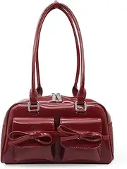 [Fozehlad] Shoulder Bag Purses For Women Retro Handbag Top Handle Leather Tote Bag Trendy Y2K Hobo Clutch