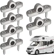 Metal Awning Hole - 6X Metal Eyelets Pin For RV Awning | Motorhome Hook Holder, Roof Bar Brackets, 8mm Mounting Tool For Motorhomes, Caravans