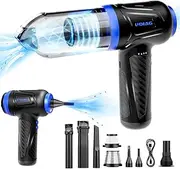 Mini Car Vacuum, 22000PA Cordless 3 in 1 Air Blower Pump Keyboard Cleaner, Brushless Motor Super Suction Handheld Vacuum with LED Light, Suitable for Car, Office, Home, Pet (BVC200-22000Pa)