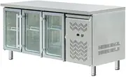 Three Glass Door Under Counter/Bench Fridge