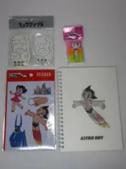 Osamu Tezuka Astro boy 4 set Eraser Sticker Note Memo Pad
