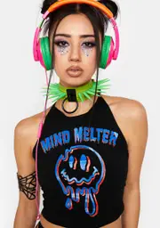 [Too Fast] Mind Melter Crop Halter Top