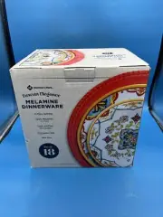 MEMBER'S MARK MELAMINE 18 PIECE DINNERWARE SET, TUSCAN ELEGANCE NIB