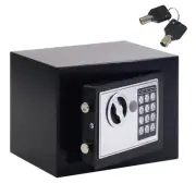 Safe Box Money Cash Mini Security Safe Lock Box Steel with Electronic Keypad ...