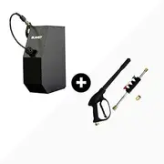 [BLAHST] R18 Wall-Mounted Pressure Washer - 18m Auto-Retract Hose, Max Pressure 1950 PSI, Adjustable Lance and Nozzles, Rotating Mount Bracket, Quick and Easy Cleaning Setup (R18 + Standard Gun)