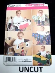 SIMPLICITY UNCUT Sewing Pattern 2920 Toddler OSZ Shopping Grocery Cart Covers