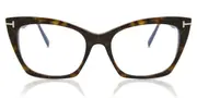 Tom Ford FT5709-B Blue-Light Block 052 Men's Glasses Tortoiseshell Size 54 - Private Health Rebate - Blue Light Block Available