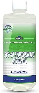 Myoc PEG-40 Hydrogenated Castor Oil – Cosmetic Grade Emulsifier & Solubilizer for Skincare & Personal Care Formulations - 32 Oz / 1000ml