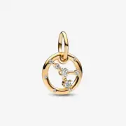 *BRAND NEW* Pandora Moments 14k Gold Plated Cancer Zodiac Dangle Charm 762708C01
