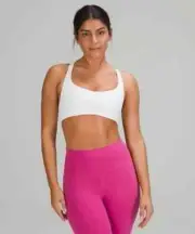 Lululemon Free to Be Bra Wild Light Support A/B Cup White US 10 / UK 14