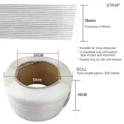 1/2/4 500m Roll Super Heavy Duty Flexible Strapping For Carton Pallet Shipping