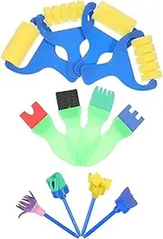 12-Piece Boys and Girls Painting Set Sponge Roller Brush for Oil Watercolor Acrylic Painting for Boys and Girls Artists