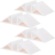 Hohopeti 2sets Sturdy Plastic Pet Fence Base Garden Border Fence Holder for Courtyard 4pcs*2