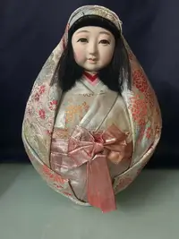 在飛比找樂天市場購物網優惠-日本回流 日本昭和時期湯姬人形 西陣織玩偶，擺飾，做工很好，