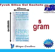 110 x 5 gram Silica Gel Packets Moisture Absorber Desiccant Reusable Food Grade