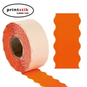 PRICE GUN LABELS,15,000 26 X 12mm FLUORESCENT RED CT4 PUMA LYNX MOTEX