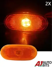 2 Pcs Led Orange Side Clearance Marker Waterproof 12v For Volkswagen Crafter