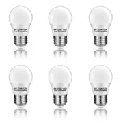 NETEHA 6 Pack A15 6W 120V E26 Base Small LED Refrigerator Light Bulb, Non-Dim...