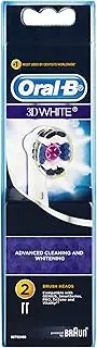Oral-B 3D White Replacement Electric Toothbrush Heads Refills, 2 Pack