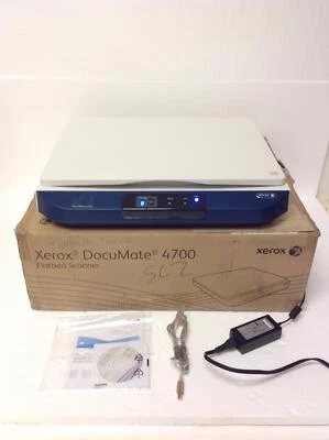 NEW Xerox DocuMate 4700 Large Format Flatbed Scanner w/ Ac Adapter FREE SHIPPING